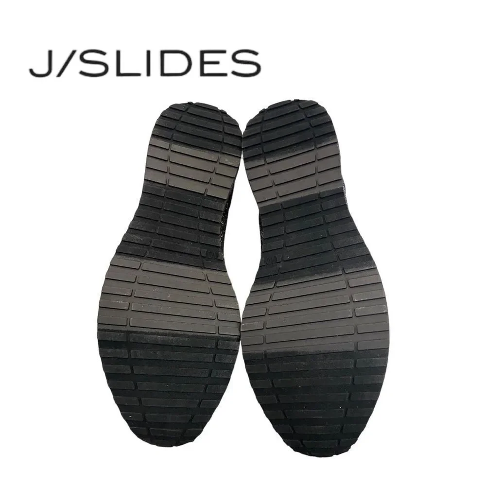 NEW in Box Urban Sport by J/SLIDES Orion Black Gold Metallic Sock Sneakers 10